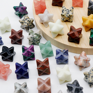 Jaspe Kambaba 3cm de diamètre Étoile Merkaba Guérison Géométrie Sacrée <span class=keywords><strong>Pierre</strong></span> <span class=keywords><strong>Chakra</strong></span> 30mm <span class=keywords><strong>Pierre</strong></span> précieuse sculptée avec gravure Artisanat - Product Image 6