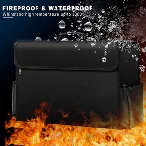 CUSTOM Large 17x12x5.8 Inches Fireproof Document Money Bag Water Resistant Folder Safe Bag Filing Products - Product Image 3