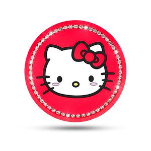 Cute Cartoon Cat <strong>Car</strong> Cup Holder Coaster, Bling Rhinestone Non-Slip Silicone Pad, Multi-Color <strong>Car</strong> Interior <strong>Accessory</strong> - Product Image 6