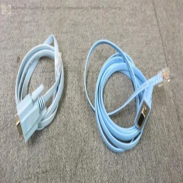 2 X 72-3383-01 Db9 to Rj45 6ft Flat Ribbon Roll-over Cable Networking New Original Ready Stock Industrial Automation Pac