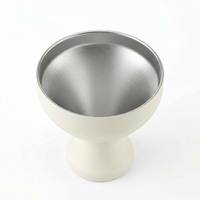 Gobelet de présentation de cocktails de luxe pour salons, verre à martini en acier inoxydable à double paroi isolé de qualité supérieure