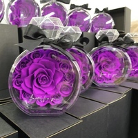 Lovebay Saint Valentin Cadeau À La Main Pour Toujours Préservé Rose Flores Éternelle Naturelle Vraies Roses Préservées Fleurs Bouteille De Parfum