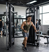 Appareil de musculation professionnel à câbles croisés avec poulies doubles réglables pour la musculation et l'entraînement de force