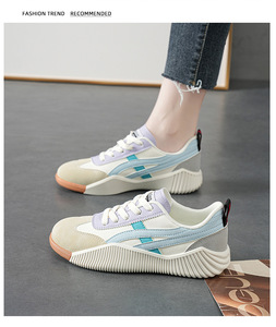 Zapatillas Deportivas Casuales Transpirables Clásicas para Mujer, Diseño <span class=keywords><strong>Agan</strong></span> Board, Color Blanco, Antideslizantes y Resistentes al Desgaste, Primavera/Otoño - Product Image 3
