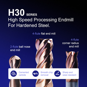 Tg鋼鋳鉄4フルート角半径TiAlSiNコーティング付きエンドミル一般加工圧縮OEM/ODMカスタマイズ可能 - Product Image 4