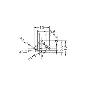 M12 nam phía trước khóa kết nối chèn 8 pin IP67 IP68 kim loại chủ đề x Mã phích cắm - Product Image 3