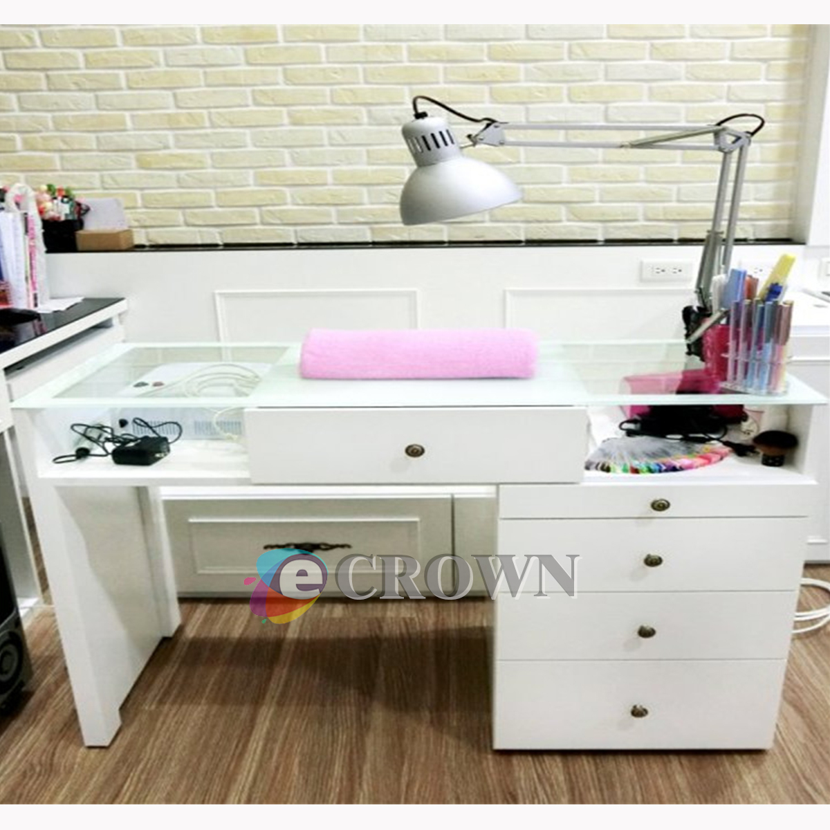 Mall light luxury nail table Carton light luxury nail table light luxury design cabinet shop Fairy mall light luxury nail table