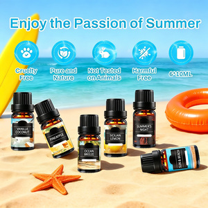 Ensemble de 6 huiles parfumées pour l'été, 10 ml, parfum longue durée, huile parfumée pour la maison, désodorisant, prix le plus bas - Product Image 3