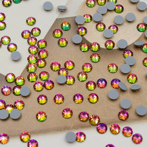 Precio DE FÁBRICA DE China, calidad superior, sin plomo, efecto único, corte a máquina, redondo, Hotfix, Flatback, Strass, diamantes de imitación a granel, 3D - Product Image 1