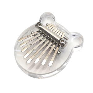Kalimba miniature en bois 8 touches de haute qualité, piano à pouce exquis, marimba, instrument de musique, accessoires, pendentif, cadeau - Product Image 5
