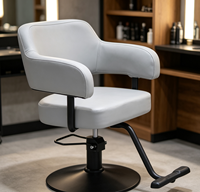 Chaise de salon de coiffure hydraulique élégante, durable, facile à nettoyer et de qualité supérieure pour les services de coupe de cheveux