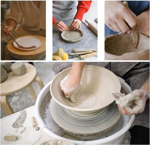 XinyiArt - Kit de Arcilla para Modelar de Secado al Aire, Kit de Escultura y Pintura para Principiantes y Adultos con Herramientas de Escultura y Pintura - Product Image 5