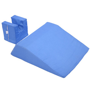 Tapis de retournement anti-escarres bleu rectangulaire pour le soin du dos au lit et le soutien massant - Product Image 2