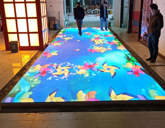P3.91 Interactive Indoor fixed LED Dance Floor led Screen Led Video Dance Floor display screen panel for Club Party Fashion Show