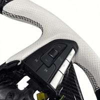 Volant personnalisé en fibre de carbone avec LED RPM pour Cadillac ESCALADE-V XT4 XT6 CT4V CT5V Accessoires de voiture sport