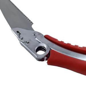 Scie à main industrielle DWEN en acier au carbone pour couper le bois, scie à élaguer courbée de sécurité avec étui, lame de 18 cm - Product Image 5