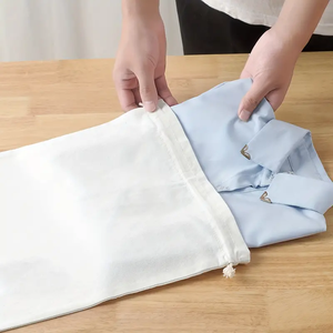 Sacs cadeaux en coton personnalisés, sacs à poussière en tissu pour chaussures, sacs à main en toile avec cordon de serrage, sacs de rangement à cordon, sacs à bijoux anti-poussière - Product Image 3