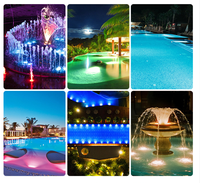 Lumière LED pour piscine en acier inoxydable ultra-mince, étanche IP68, CRI Ra85, installation murale sans perçage, contrôle par application smartphone