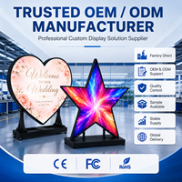 Pantalla LED Personalizada en Forma de Corazón para Interiores/Exteriores con Video de Celebración, Pantalla Digital Deformable para Fondos de Boda