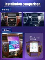 Écran tactile 13,6 pouces, Qualcomm 8+128 Go, couleur bois, autoradio Android Auto, lecteur radio, CarPlay sans fil intégré, 1 an Nissan