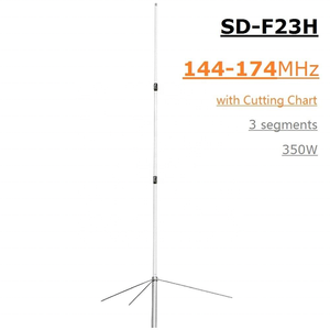 Antena de Calidad Diamante de 350W, 3 Segmentos, SD-F23H, 144-174MHz, VHF, Repetidor de Radio, Antena de Estación Base de Fibra de Vidrio - Product Image 1