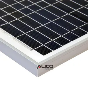Panel surya mono kristal tunggal 100w, harga rendah teknologi 200w 100w 12V 18V 24V 36V