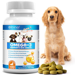 OIMMAI alleviare le allergie stagionali cappotto della pelle salute omega 3 6 9 integratori di olio di pesce pastiglia masticabile per animali domestici omega 3 - Product Image 2