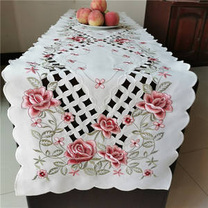 Coureurs <span class=keywords><strong>de</strong></span> <span class=keywords><strong>Table</strong></span> d'affichage <span class=keywords><strong>de</strong></span> fenêtre en polyester blanc <span class=keywords><strong>de</strong></span> luxe décoration <span class=keywords><strong>de</strong></span> coureur <span class=keywords><strong>de</strong></span> fleur géométrique beaux coureurs tissés <span class=keywords><strong>de</strong></span> Noël bon marché - Product Image 3