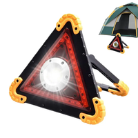 Trépied portable Cob, panneau de signalisation de sécurité rouge, réparation automobile, réfléchissant, rechargeable par USB, en plastique, atelier, bureau, lampe de travail LED