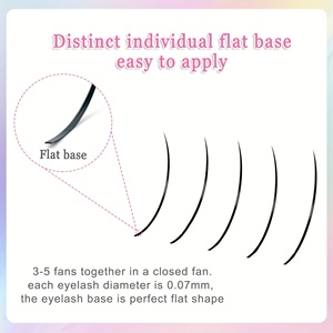 ขนตาปลอม DRAGONLASH รุ่น Spike Lash แบบธรรมชาติ ยาว งอน J สีดำเข้ม ประดับกลิตเตอร์รูปหัวใจผีเสื้อ ขนตาปลอมแบบเส้นต่อเส้น รุ่น Fairy Individual Lashes - Product Image 4