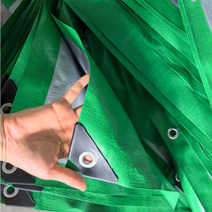 PE-gecoate lichtgewicht waterdichte winddichte scheurbestendige kleur op maat gemaakte effen buitenlaadbeschermingszeil voor kiepwagens - Product Image 3