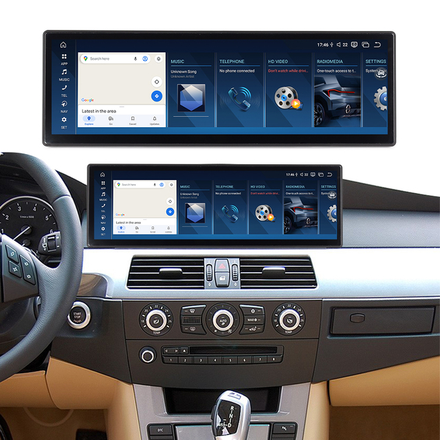 14.9inch Android Screen for BMW E60 E61 CCC 2005-2008 Car Radio Multimedia Display Built in Carplay 360 Car Player
