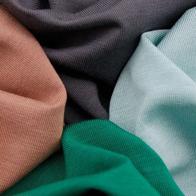 Высококачественная fabric170gsm 95% Модальная 5% Спандекс Трикотажная ткань из модального спандекса
