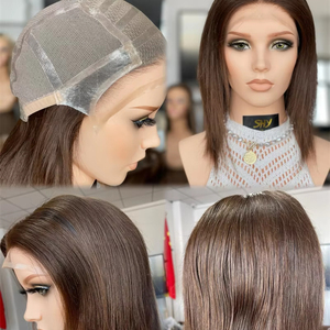 Perruques médicales de pleine dentelle d'unité centrale de cheveux humains de cheveux européens confortables rentables pour l'alopécie de perte de cheveux - Product Image 1