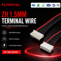 Conector SM de 2 Pines, Arnés de Cables de 2.54mm, 22 24 26AWG, Macho y Hembra, Rojo y Negro, Cableado Previamente, Ensamblaje de Cable de Conexión Rápida