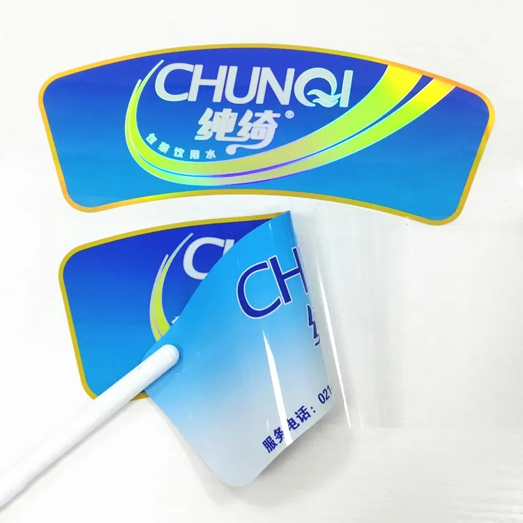 High Glossy Water Bucket Sticker Roll, Double-layer Composite Material Label, Double sided Printing Bottle Label