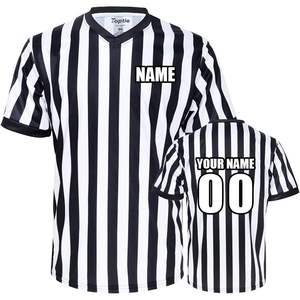 2025 personalizado impreso cuello en V árbitro Jersey venta al por mayor ropa de fútbol con nombre y número opción adicional - Product Image 3