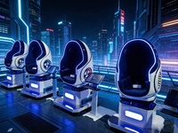 Chaise à mouvement VR 9D, sièges simples/doubles, simulateur de réalité virtuelle avec lunettes 3D