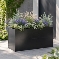 Jardinière carrée en métal pour potager surélevé, robuste et durable, pour jardin extérieur, personnalisable avec logo