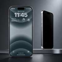 Protection d'écran en verre trempé personnalisée 9H 2.5D 3D anti-poussière et anti-espion pour iPhone 18 Pro Max