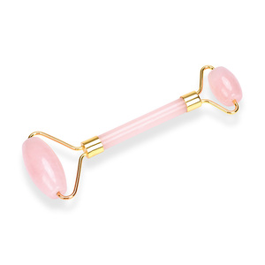 Premium natural Jade stone skincare oem quartz skin cooling face roller set - Product Image 2