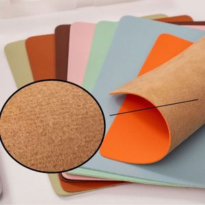 Small Leather Mouse <b>Pad</b> Anti slip Solid Color Simple Laptop Mouse <b>Pad</b> Office <b>Desk</b> <b>Pad</b> Pattern LOGO - Product Image 3