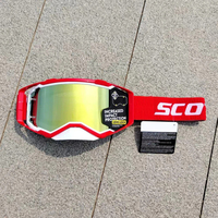 Lunettes de moto légères à monture flexible en TPU, protection UV400, lunettes de moto tout-terrain