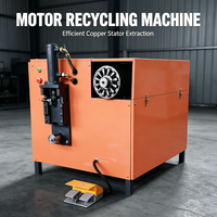 Machine de recyclage de moteurs électriques VANEST, équipement de démontage de moteurs usagés, machine de récupération du cuivre des stators de moteurs usagés
