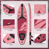 Planche de paddle gonflable légère et portable OEM, idéale pour les voyageurs, pour une navigation polyvalente et confiante.