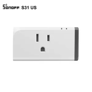 <span class=keywords><strong>SONOFF</strong></span>-minienchufe inteligente S31 US, <span class=keywords><strong>enchufe</strong></span> de 15A con Wifi, Control remoto, función de sincronización, uso de energía, Monitor, funciona con Alexa - Product Image 1
