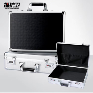 Aluminum Travel Case Portable <strong>Briefcase</strong> Tool <strong>Storage</strong> Case OEM ODM Support Metal Plastic Printable Logo - Product Image 3
