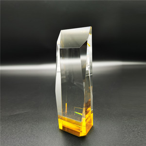 Trophée personnalisé en cristal fantaisie, tasse de <span class=keywords><strong>musique</strong></span> gravée, verre irrégulier clair, trophée pour Plaques d'affaires - Product Image 6