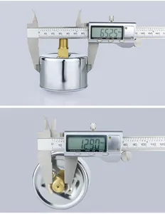 คุณภาพสูง 2.5 นิ้ว Manometers น้ํา 2.5-100kpa แรงดันสูง Manometer ไดอะแฟรมซีลเครื่องวัดความดัน