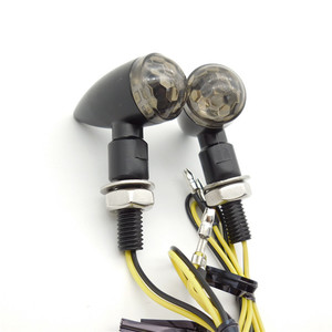 ไฟเลี้ยว LED แบบกระสุนโลหะขนาดเล็ก 12V สำหรับรถจักรยานยนต์และสกู๊ตเตอร์ไฟฟ้า - Product Image 4